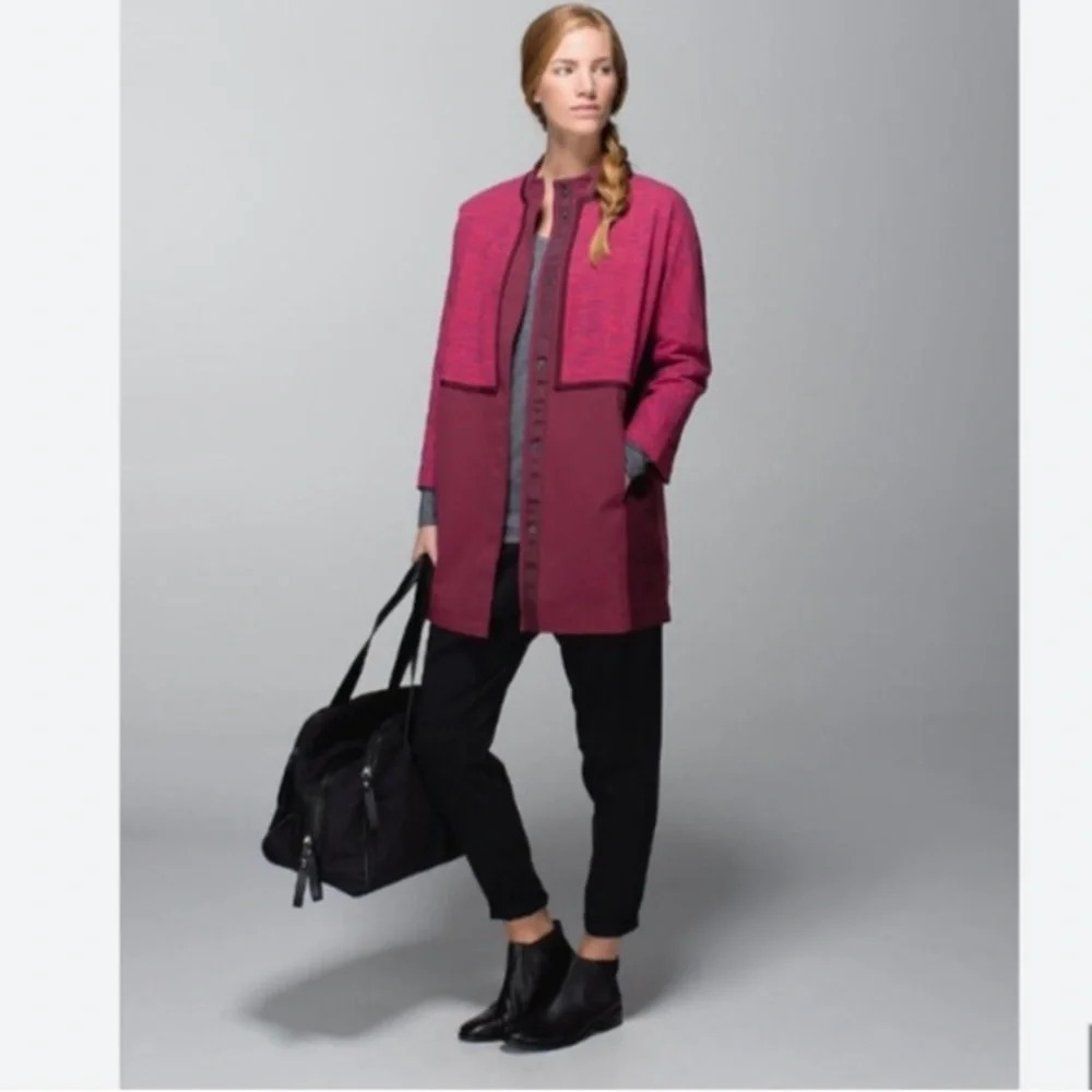 Lululemon Pink  Cocoon Car Coat, size M